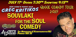 Greg Kritikos “New York’s Funny Man”  Live Stand-Up in Piraeus