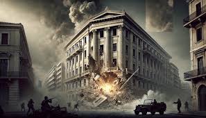 Οι ήρωες της ΠΕΑΝ ανατινάζουν το κτίριο της ΕΣΠΟ.  Είκοσι Σεπτεμβρίου 1942 – Απο τον Παναγιωτη  Μυργιώτη 