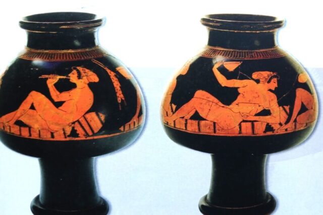 Αττικός ερυθρόμορφος ψυκτήρας ….Απο την Αρχαιολογο  Σοφία Δημητριαδου Κοκκίνου