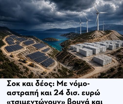 Πίσω από τον τίτλο της «πράσινης ανάπτυξης» συντελείται μια πρωτοφανής .. … οικονομικη μπιζνα