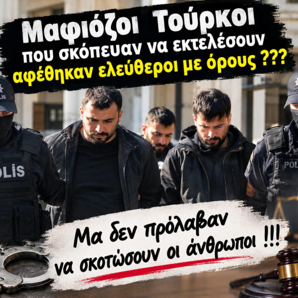 Εισαγγελέας και ανακρίτρια αποφάσισαν να τους αφήσουν ελεύθερους υπό τους όρους .. Μέλη της τουρκικής μαφίας ήταν έτοιμα να εκτελέσουν συμβόλαιο θανάτου με ελεύθερο σκοπευτή