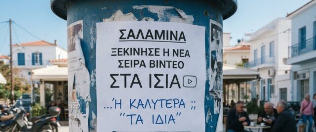 ΣΑΛΑΜΙΝΑ :  Η ΝΕΑ ΣΕΙΡΑ ΒΙΝΤΕΟ ΄΄ ΤΑ ΙΔΙΑ ΄΄ ….΄ – Απο τον Φιλιππο Καρακωστα  !!!!!